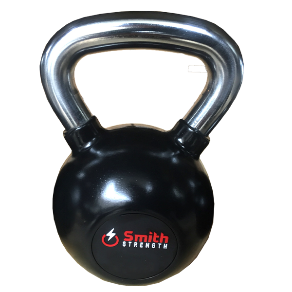 Стальная обрезиненная гиря Smith DB087-18 со стальной рукояткой, Размер: 18кг