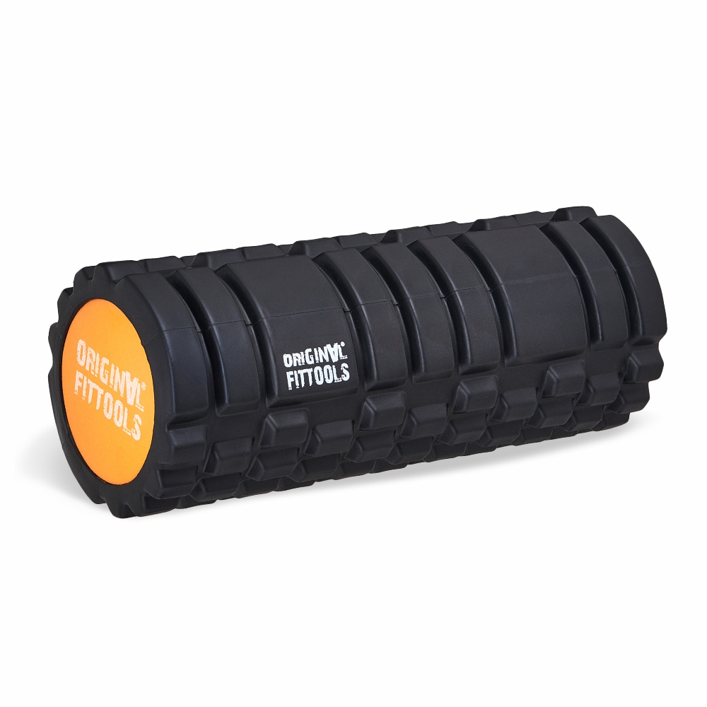 Цилиндр массажный 33 x 14 см черный двойной