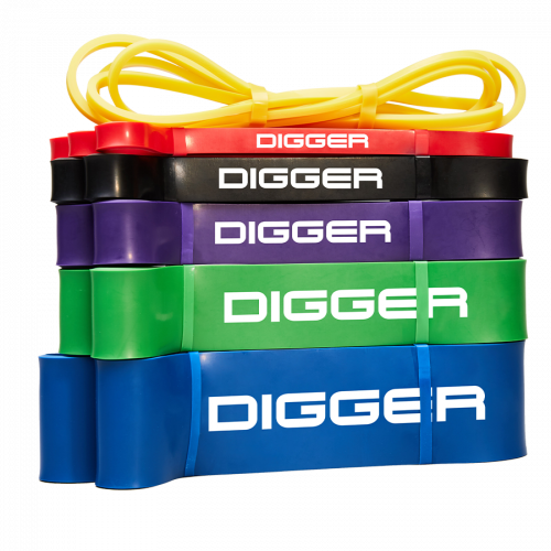 Эспандер ленточный черный 22мм нагрузка 9,07-29,48кг