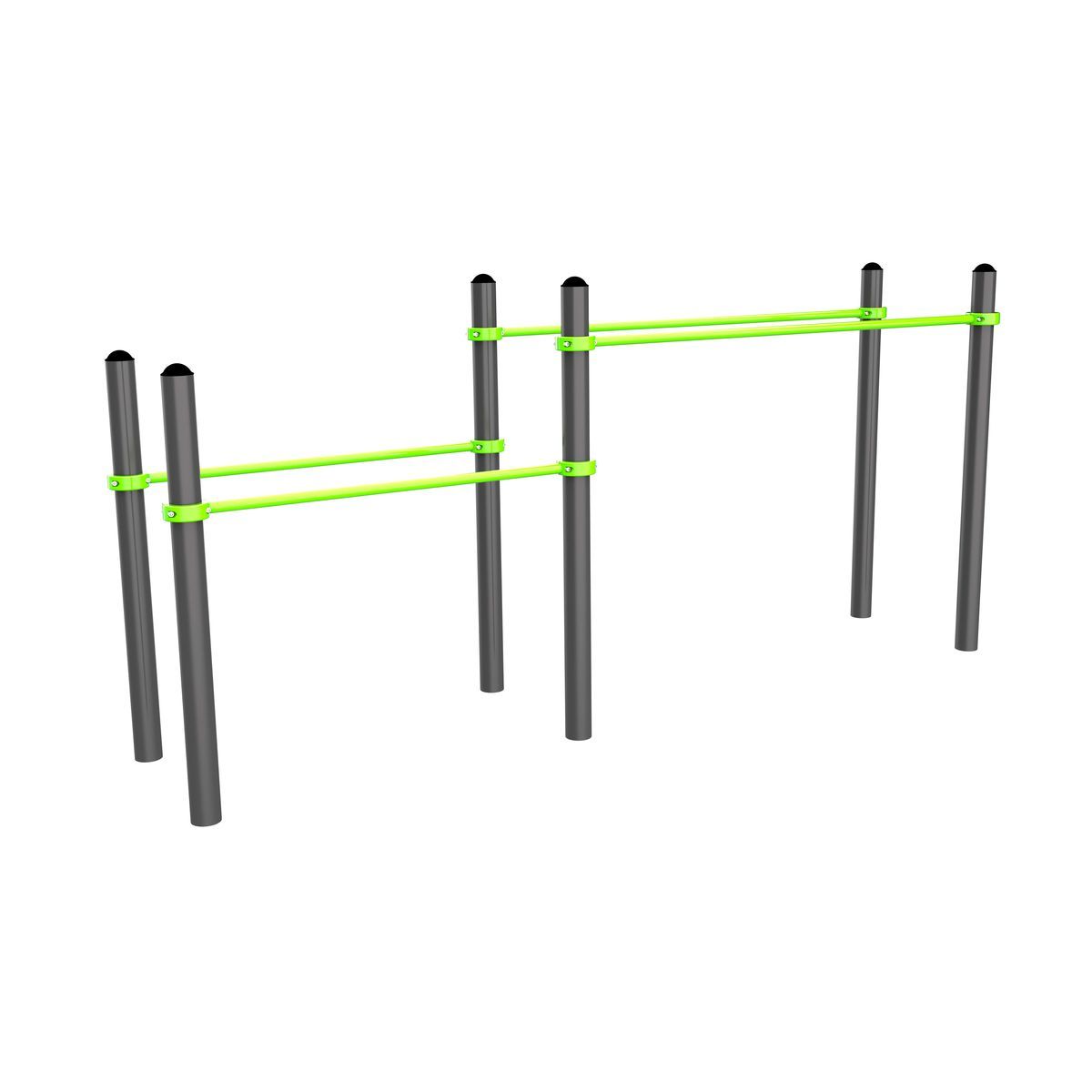 W210 Воркаут Брусья двойные для отжиманий разноуровневые ZAVODSPORTA