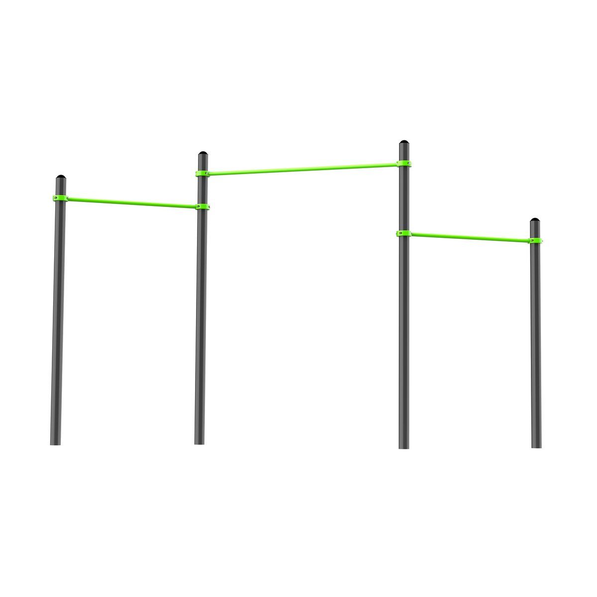 W220 Воркаут Перекладины разноуровневые для подтягивания из виса ZAVODSPORTA