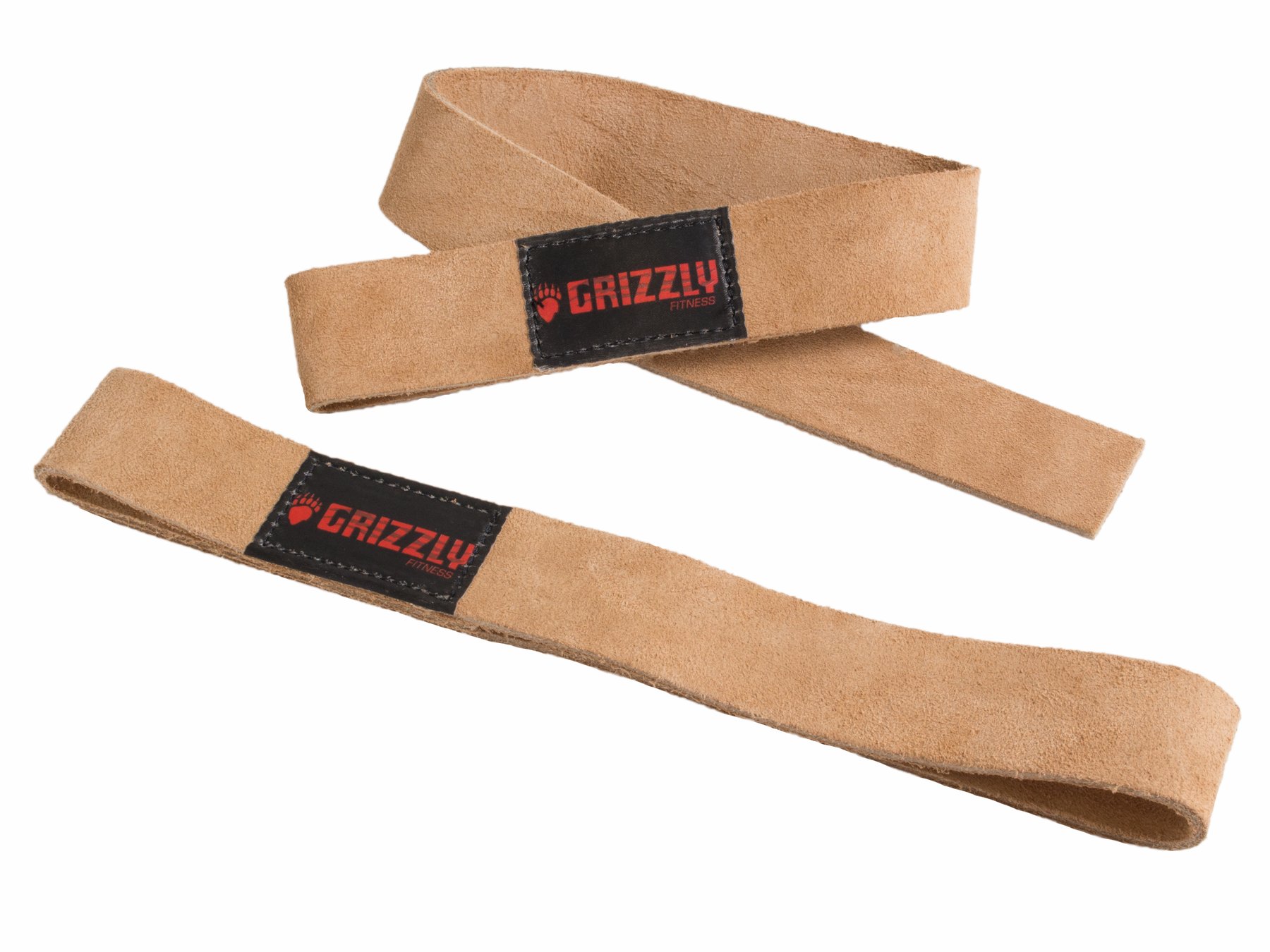 Ремни для тяги GRIZZLY Fitness Leather Lifting Strap кожа