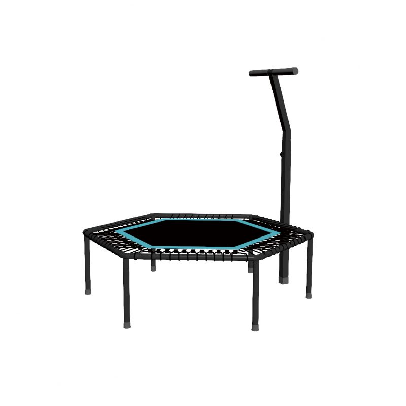 Батут с ручкой LIVEPRO Trampoline with Handle диаметр 105 см, черный/синий