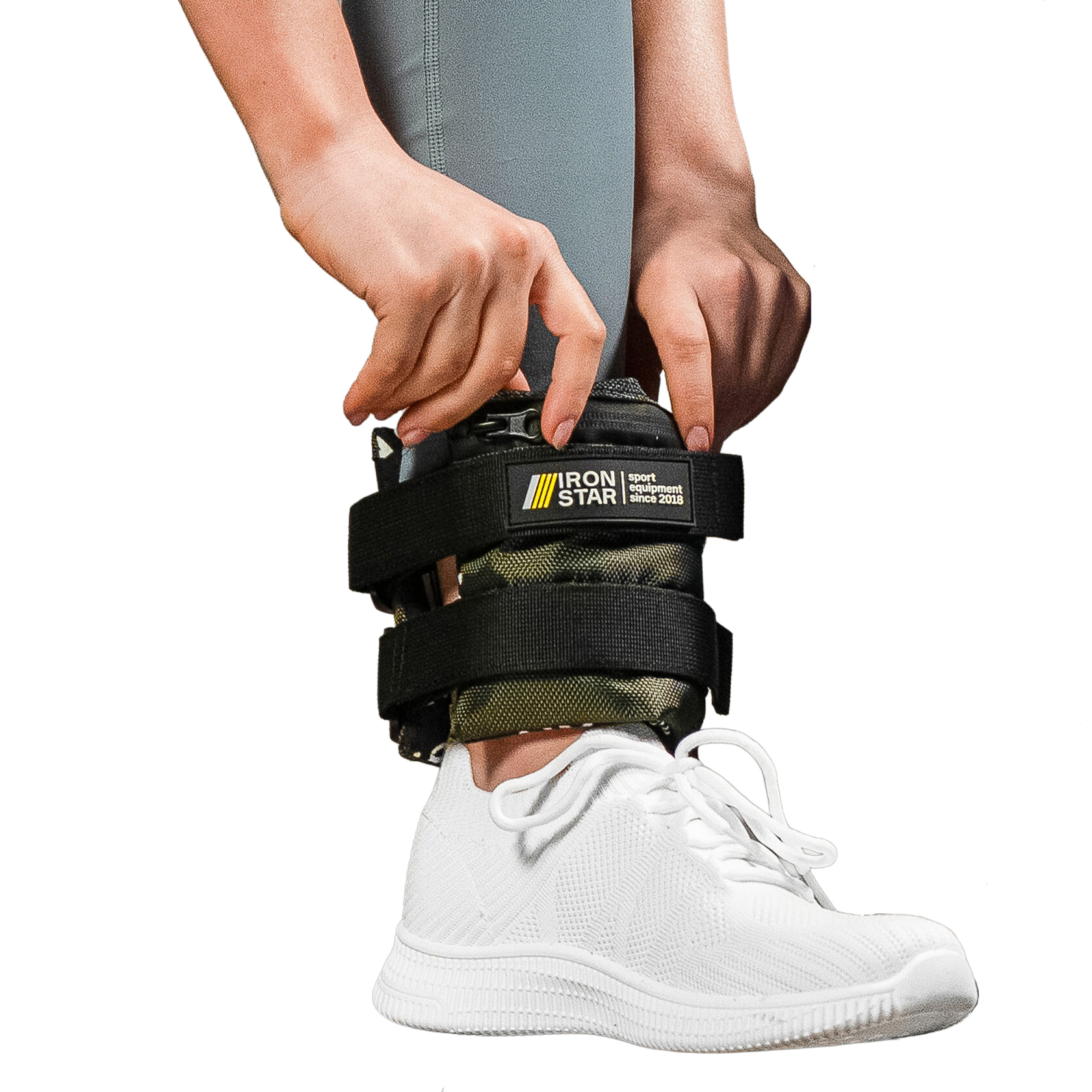 Разборные утяжелители IRON STAR по 3 кг, пара, оливковый