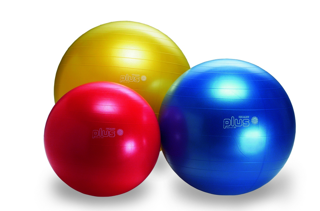 Гимнастический мяч GYMNIC Plus диаметр 65 см, синий