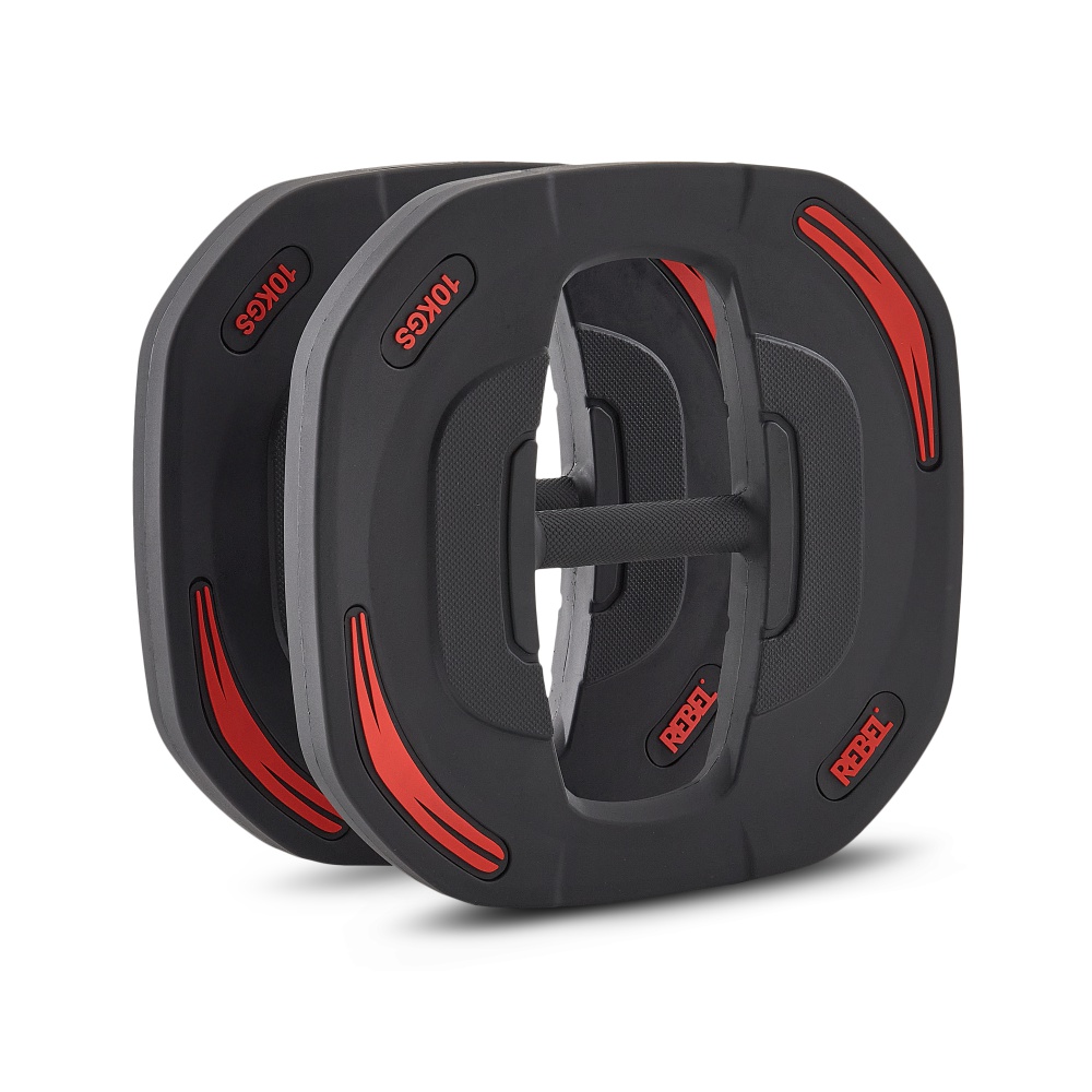 Диски 10 кг для памп-штанги для аэробики REBEL R-SMRTP (пара)